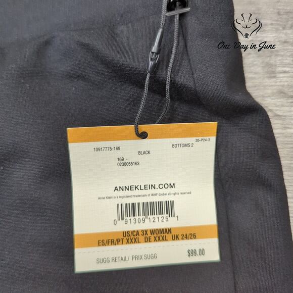 Anne Klein Plus Size Slim Leg Pants Size 3X - Picture 2 of 6